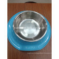 Melamina y acero inoxidable Pet Bowl